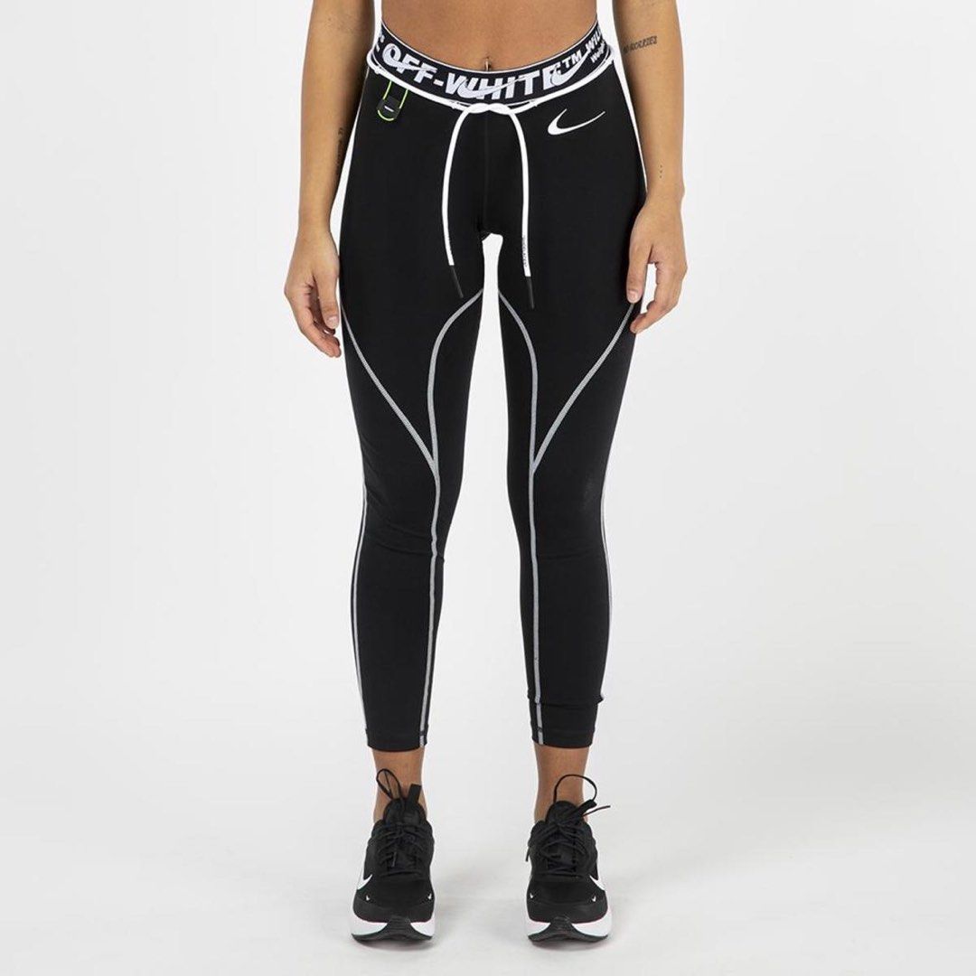 Off-White x Nike NRG RU Pro Tights (Category: Jeans) located in Puerto Princesa. Submitted by midas24k (Listing ID 1465794498, Image 1). Description: Off-White x Nike NRG RU Pro Tights Tagged Size: Small Dimensions Inches length: 30 Inches waist (width): 12.5 inseam: 9.5 thigh opening: 4.3 Condition: Excellent Color rate: 10 Flaws: None 3,000 shipping fee is not yet included..