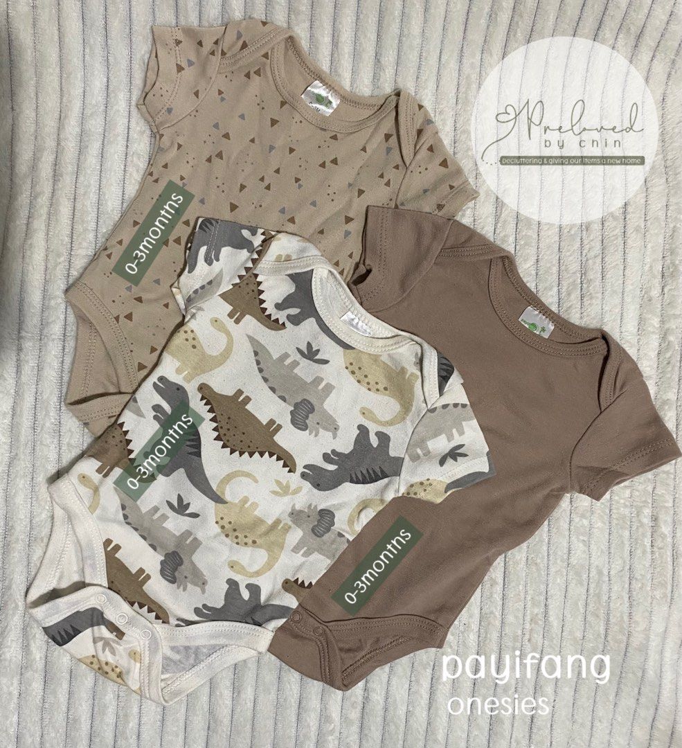 Payifang Onesies Set (0-3 Months) (Category: Babies & Kids Fashion) located in Manila. Submitted by prelovedbychin. (Listing ID 1465815061, Image 1). Description: PRELOVED ITEMS FOR SALE * Used but not abused * All items are well-kept and in good condition * Honest description & actual photos * Decluttering & giving our items a new home 🏡 📌Please manage expectations-these are preloved items. No return/refund after purchase. Feel free to message