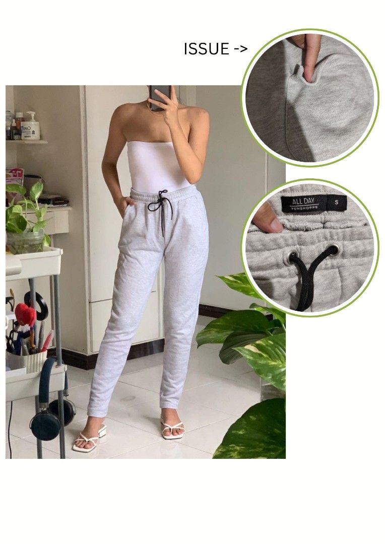 Penshoppe All Day Grey Sweatpants Size S (Category: Other Bottoms) located in Caloocan City. Submitted by Geline (Listing ID 1465919998, Image 1). Description: ‼️SALE ORIGINAL‼️ ‼️SALE ORIGINAL‼️ 📌Prices and sizes nasa caption ng picture 📌Personal clothes, alaga, pwede sa maarte 📌On hand 📌Color may appear darker/lighter in actual due to lighting 📌Any loss or damages during shipment is no longer the seller's responsibility ‼️ Strictly NO CANC