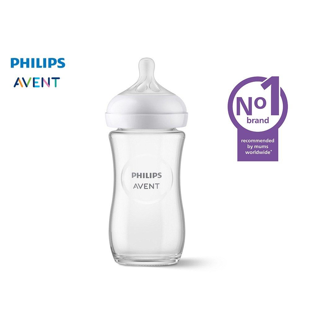 Philips Avent Natural Baby Bottle 8oz (Category: Breastfeeding & Bottle Feeding) located in Manila. Submitted by cimpledimple (Listing ID 1465802863, Image 1). Description: BRAND NEW - Brand: Philips Avent (Trusted worldwide) - Material: Clear glass body - Nipple: Natural shape for easy latching - Color: White cap and nipple ring - Size: Standard size for everyday feeding.