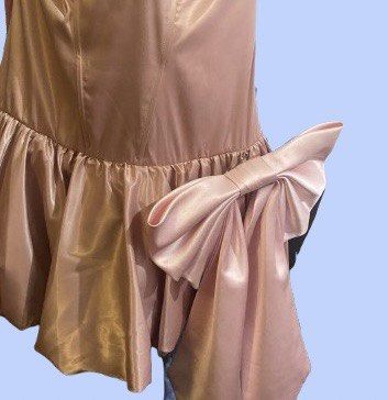 Pink Corset Dress (Category: Dresses) located in Manila. Submitted by joclutter (Listing ID 1459375507, Image 2). Description: - orig total price: 935 — now: 800 - dress only: 600 - ribbon only: 200 - Beautiful pink satin corset dress - Sweetheart neckline - bubble skirt - Perfect for parties or special occasions - Worn only once - with detachable ribbon - size: large (can be altered).