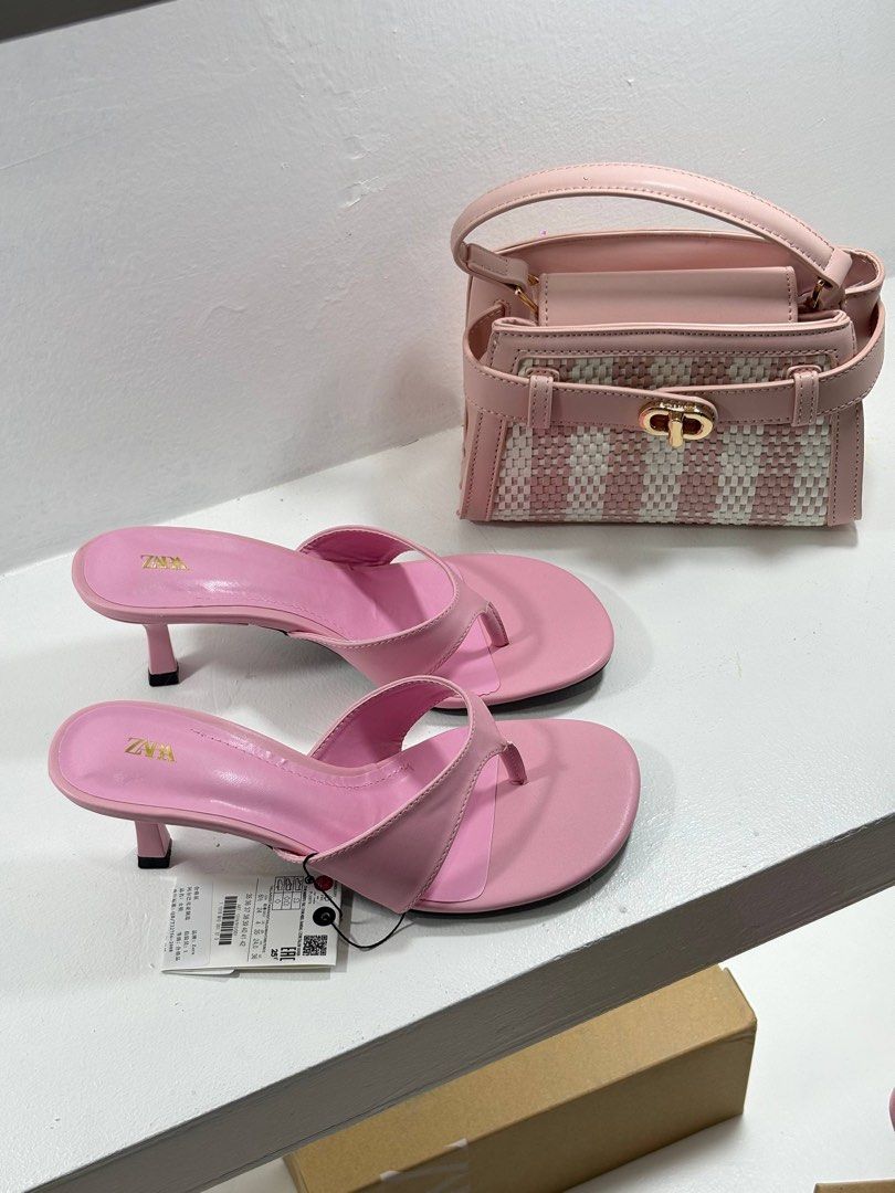 Pink Heels (Category: Heels) located in Manila. Submitted by aiman_sole5 (Listing ID 1465838957, Image 3). Description: PINK GIRLIE HEELS 🩷🎀 simple, feminine & so easy to pair with your favorite fits 🎀 ₱1,085 only - with box and paperbag Available size: 35. 36. 37. 38. 39. 40 📍 Imus, Cavite - Lalamove available (same day delivery) - JNT shipping available.