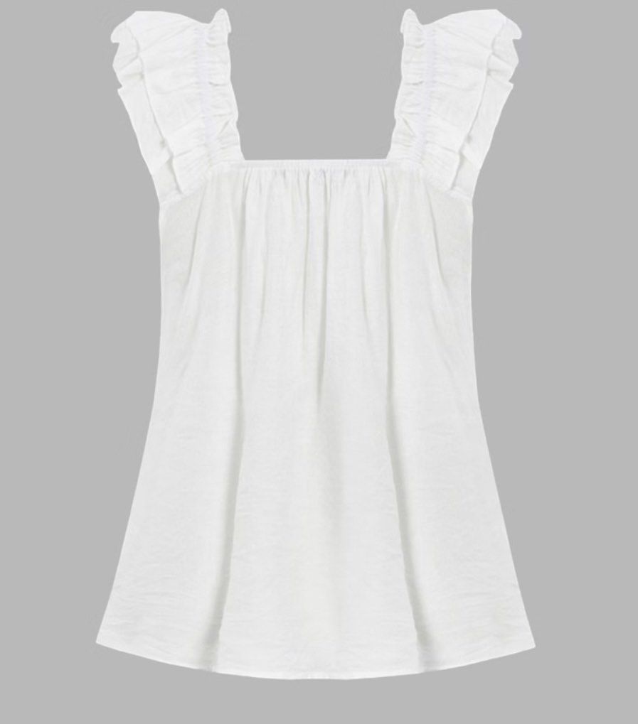 Plain Truffle Sleeveless (Category: Sleeveless) located in Manila. Submitted by lueur000 (Listing ID 1465914983, Image 3). Description: Small Front Length - 65/26 Bust (Normal)- 90/35 Bust (Stretched) - 118/46.