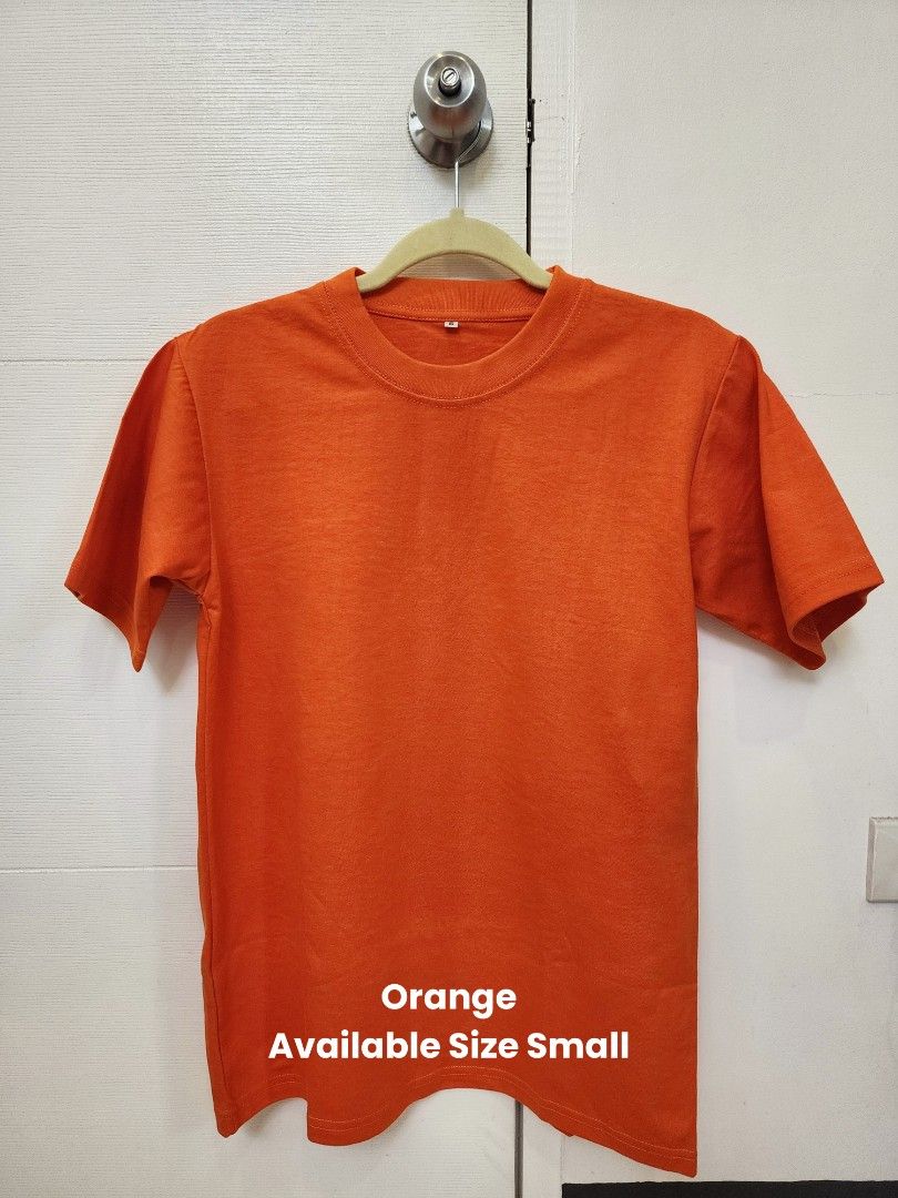 Plain T-Shirt Multiple Colors and Sizes Available (Category: Tshirts & Polo Shirts ) located in Quezon City. Submitted by pinkyshang (Listing ID 1465885036, Image 3). Description: -Plain Crew Neck T-Shirt -Brandnew AVAILABLE COLORS & SIZES: -Olive Green - 2XL -Royal Blue - Medium -Orange - Small -Black - Small, Medium, 2XL & 3XL -Black with Red Neck Collar - Medium, Large, XL & 3XL -Brown with Yellow Neck Collar - XL & 3XL -Brown - Large & XL -Mu