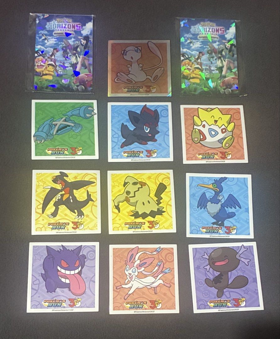 Pokemon30 Stickers Collectibles (Category: Other Merchandise) located in Rizal. Submitted by melowfashion_preloved (Listing ID 1465896027, Image 1). Description: Location: Rizal - Product: Pokémon 30 Stickers Collectibles - Condition: Brand new and in pristine condition - Features: Assorted Pokémon designs (including Gengar, Mew, Sylveon, etc.) with holographic packs - Ideal for: Collecting, journaling, and personalizing gadgets like laptops, pho