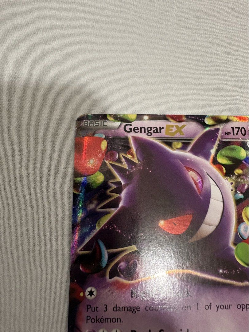POKEMON Card Gengar EX 34/119 (Category: Action & Battle Toys) located in Mandaluyong City. Submitted by collectors.vault (Listing ID 1465930710, Image 3). Description: 10/10 condition.
