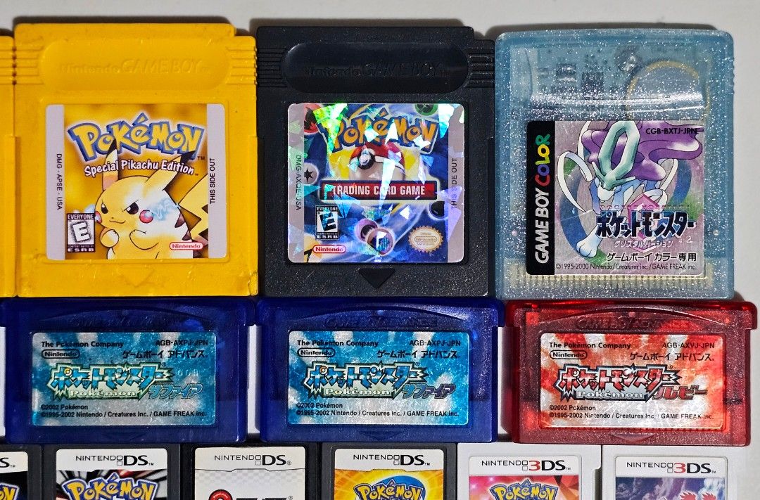 Pokemon Games Loose Carts (Category: Nintendo) located in Santa Rosa. Submitted by j.r.constantino (Listing ID 1451808507, Image 3). Description: 📣 For sale Pokemon Games Loose Carts 📣 🏷️ Pokemon Yellow - ₱2,800 🏷️ Pokemon Yellow (relabel) - ₱2,500 🏷️ Pokemon TCG (relabel) - ₱1,200 🏷️ Pokemon Crystal (JP) - ₱1,500 🏷️ Pokemon Sapphire - ₱5,000 🏷️ Pokemon Sapphire (JP) - ₱1,000 🏷️ Pokemon Ruby (JP) - ₱1,000 🏷️ Pokemon Diamond - ₱1,800 🏷️