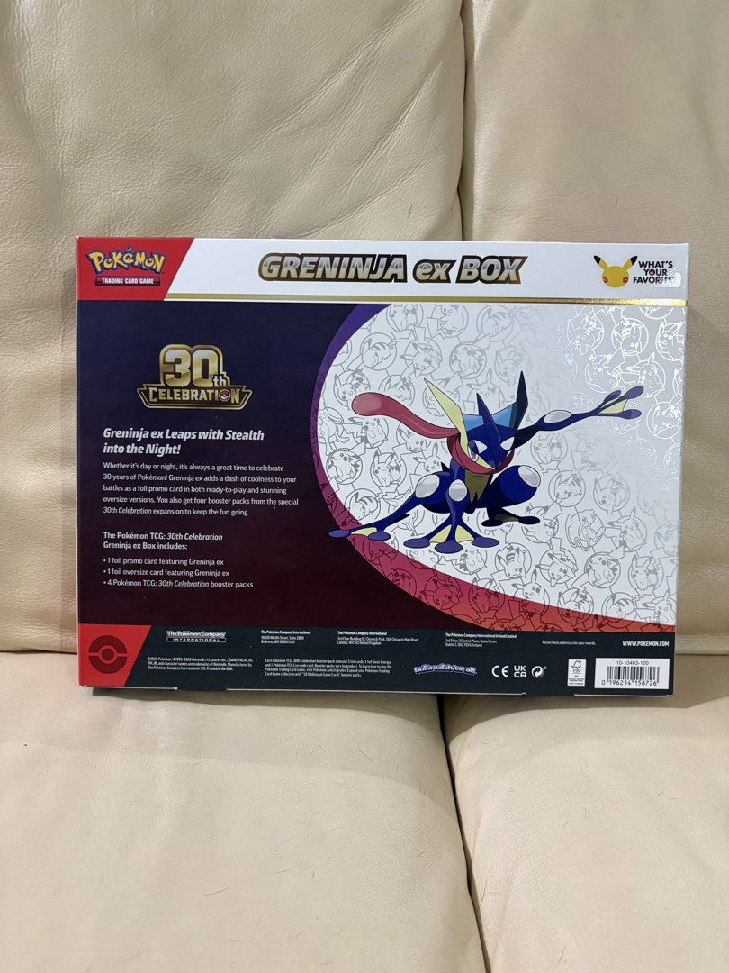 Pokemon Greninja EX BOX (Category: Card Boxes & Cases) located in Antipolo. Submitted by fcfx08 (Listing ID 1465776304, Image 2). Description: 4,500 Marikina City.