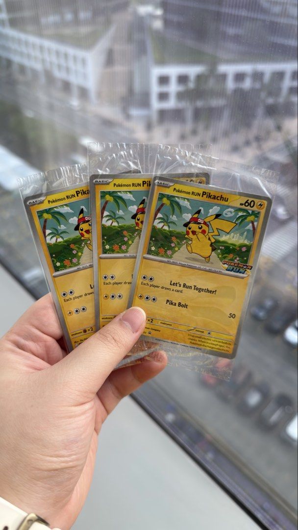 Pokemon Run Pikachu (Category: Raw Singles) located in Quezon City. Submitted by alyssadagreatest (Listing ID 1465832009, Image 1). Description: FOR SALE On hand 3pcs .