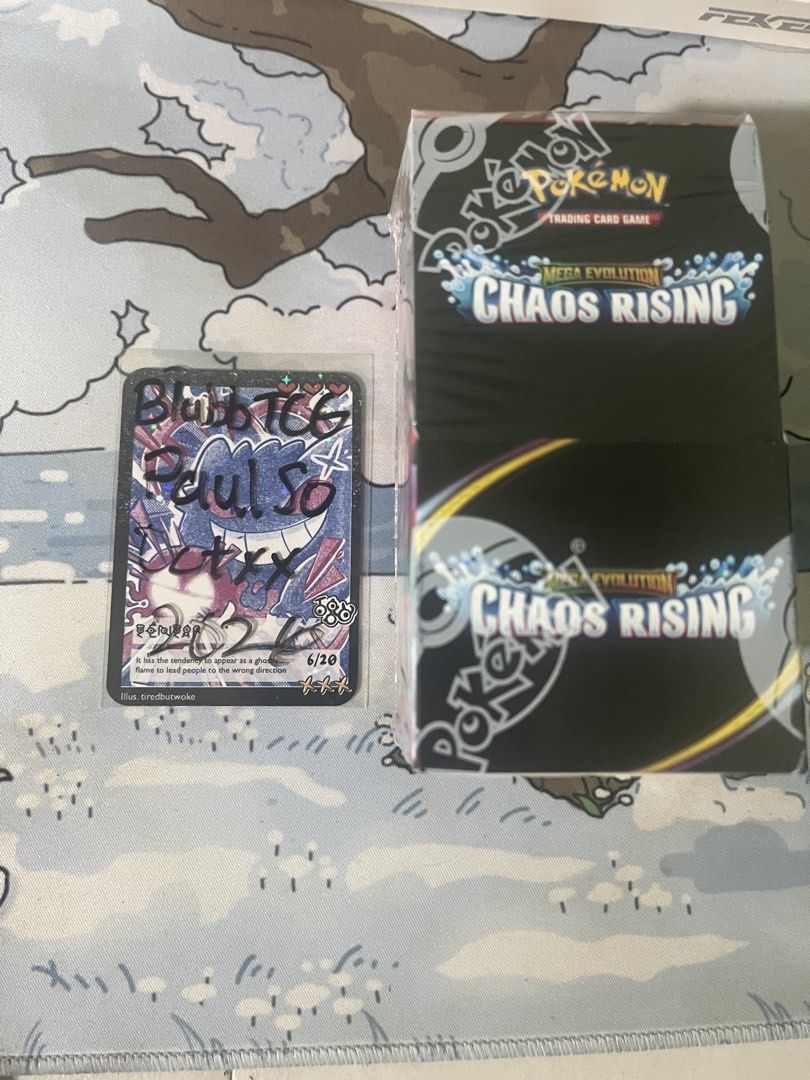 Pokemon Sealed (Category: Card Packs) located in Manila. Submitted by paulso06 (Listing ID 1465844396, Image 2). Description: FS Some are still negotiable if not firm Booster Bundles -2600 each Chaos Rising Half Booster Box-7400 Blister Pack-500 Each FIRM 3 Blister Pack-1400 each Lumiose City Tin Emboar-1000 FIRM LOC: Manila MOD:Lalamove, Grab Meetup: Scheduled MOP:GCASH, Cash.
