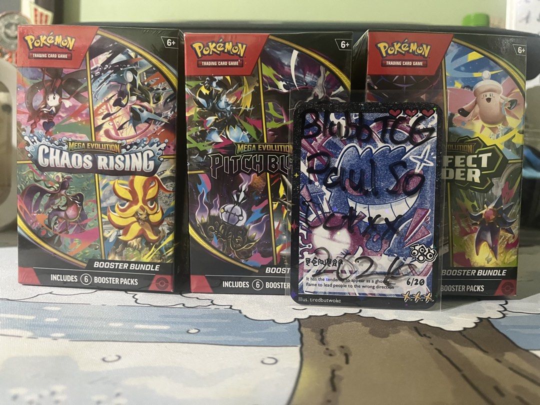 Pokemon Sealed (Category: Card Packs) located in Manila. Submitted by paulso06 (Listing ID 1465844396, Image 1). Description: FS Some are still negotiable if not firm Booster Bundles -2600 each Chaos Rising Half Booster Box-7400 Blister Pack-500 Each FIRM 3 Blister Pack-1400 each Lumiose City Tin Emboar-1000 FIRM LOC: Manila MOD:Lalamove, Grab Meetup: Scheduled MOP:GCASH, Cash.