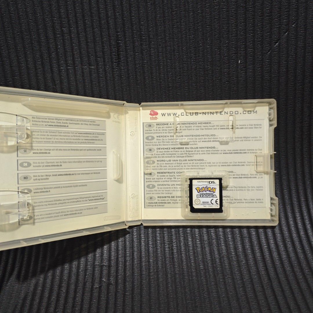 Pokemon White DS Game Authentic (ITA Region) (Category: Nintendo) located in Quezon City. Submitted by shopme_gadget30 (Listing ID 1465923084, Image 3). Description: kindly read the details first for sale fixed price Good Condition tested and working with Case and game card only compatible to Nintendo 3ds/DS ITA region (Italian Language Only) Rare Game qc area meet up: sm north shipping fee must shoulder by the buyer via lalamove or grab payment: