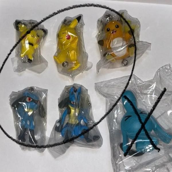 Pokémon Dalong Gacha Vol. 14: Pichu, Pikachu, Raichu, Riolu, Lucario ...
