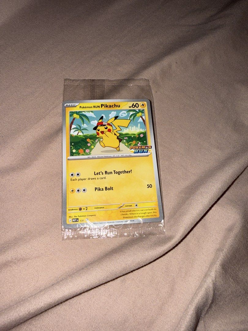 Pokémon RUN Pikachu 131 (Category: Raw Singles) located in Manila. Submitted by jeandeefei (Listing ID 1465783921, Image 1). Description: .
