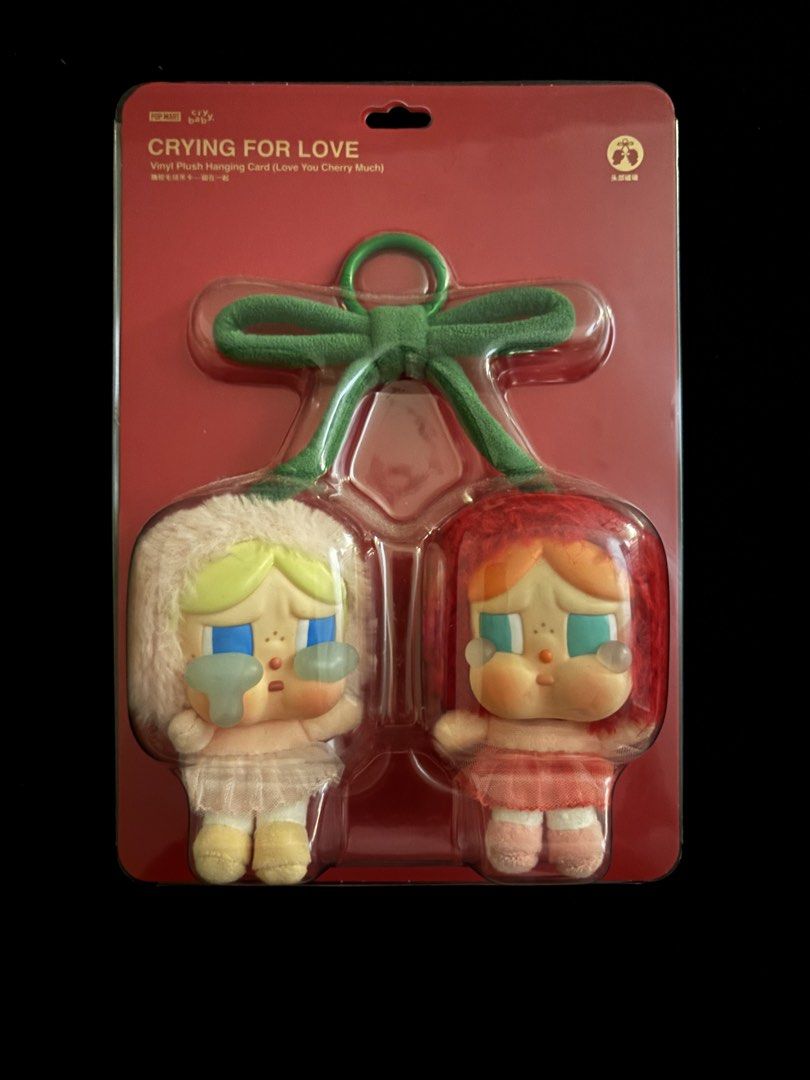 Pop Mart Crybaby (Category: Designer & Blind Box Toys) located in Manila. Submitted by fiercewater-8107 (Listing ID 1465916298, Image 1). Description: - Item: Pop Mart Crybaby Crying For Love Vinyl Plush Hanging Card - open box but comes with original packaging - MOP: Gcash/Maribank - Loc: metro manila.