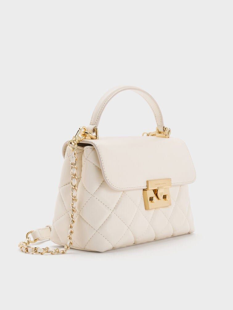 Pre-loved Charles & Keith Bag Alva Quilted (Category: Luxury Bags & Wallets) located in Cebu City. Submitted by hhanybae (Listing ID 1465936013, Image 1). Description: Pre-loved Original with receipt, paper bag, dust bag, and paper cards. Rfs: no longer using Original price: 4,399 Location: Tisa, Cebu City PM for actual pics ‼️flaws: small lipstick stain inside the pocket of the bag.