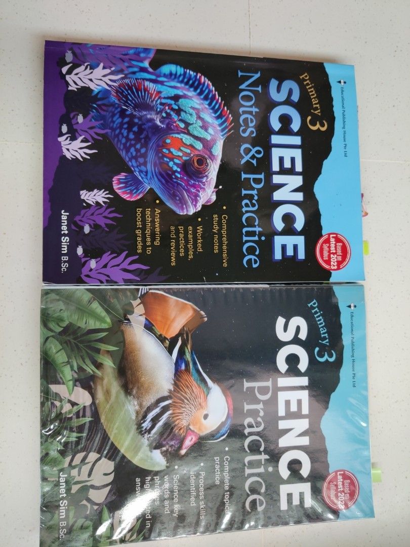 Primary 3 Science Practice, Notes & Guide Bundle (Category: Textbooks) located in Singapore. Submitted by bluesky_tay (Listing ID 1465770485, Image 2). Description: All for $18 1) P3 Science by Janet Sim (New syllables) - used 5-10% mostly in pencil FOC Handy Guide for Every Parent (old).