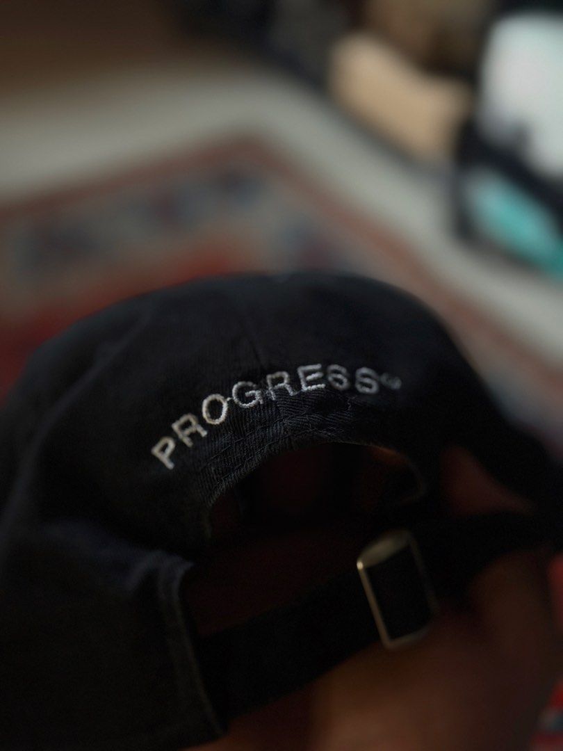 PROGRESS Proper Wh*re Dad Hat (Category: Caps & Hats) located in Manila. Submitted by localstreetwear (Listing ID 1465953292, Image 2). Description: Progress Proper Wh*re Dad Hat 1800 Sf shoulder by the buyer.