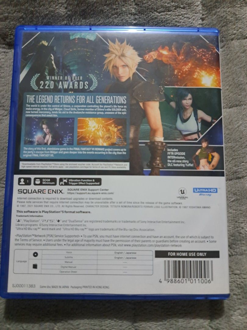 PS5 Game Final Fantasy Remake Intergrade (Category: PlayStation) located in Quezon City. Submitted by epic_shockwave8thundersto (Listing ID 1465915174, Image 2). Description: PS5 Final Fantasy Remake Intergrade Price:1,500 Good condition,presentable CD-smooth,working Meet up: FCM-Fairview Center Mall SM Fairview Fairview Terrasces Or pick up malapit sa place ko..