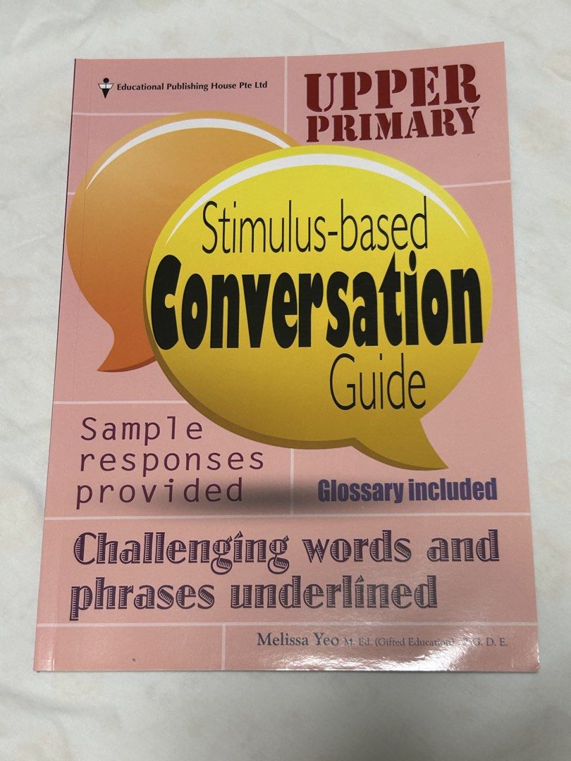 PSLE stimulus based conversation guide (Category: Assessment Books) located in Singapore. Submitted by 3421_2950 (Listing ID 1465875662, Image 1). Description: .
