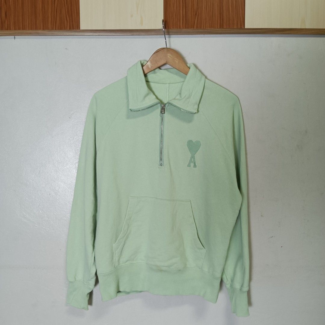 Quarter Zip Ami (Category: Coats, Jackets and Outerwear) located in Marawi City. Submitted by rajieeee (Listing ID 1465892681, Image 1). Description: SALE ‼️ 500 ONLY ‼️ Excellent Condition Color rate 9.5/10 22 by 26 Issue : Need wash only.