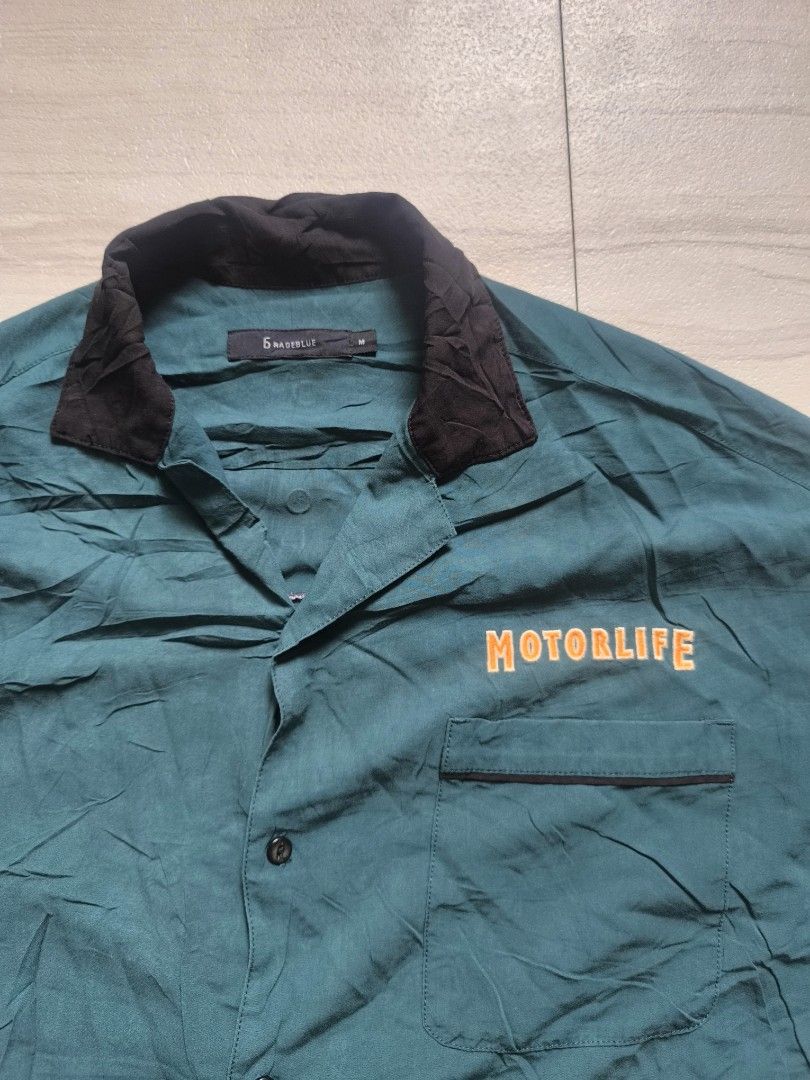 Rageblue Motorlife Bowling Shirt Cafe Racer (Category: Tshirts & Polo Shirts ) located in Talisay. Submitted by jppppppppp (Listing ID 1465856481, Image 2). Description: Rageblue Bowling Shirt /Cafe Racer Japan Release Oversized Tagged as Medium Actual Dimensions W 24.5 L 27.5 Shoulder 22 Excellent Condition 1️⃣2️⃣9️⃣0️⃣+SF 09472849954.