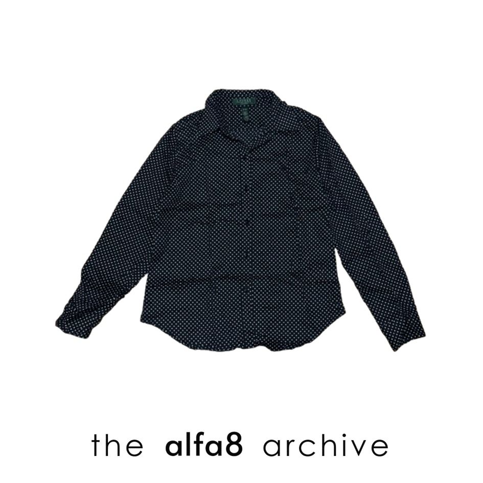 [M] RALPH LAUREN | Authentic Polka Dot Long Sleeve Blouse (Category: Longsleeves) located in Imus. Submitted by thealfa8archive (Listing ID 1465899728, Image 1). Description: .
