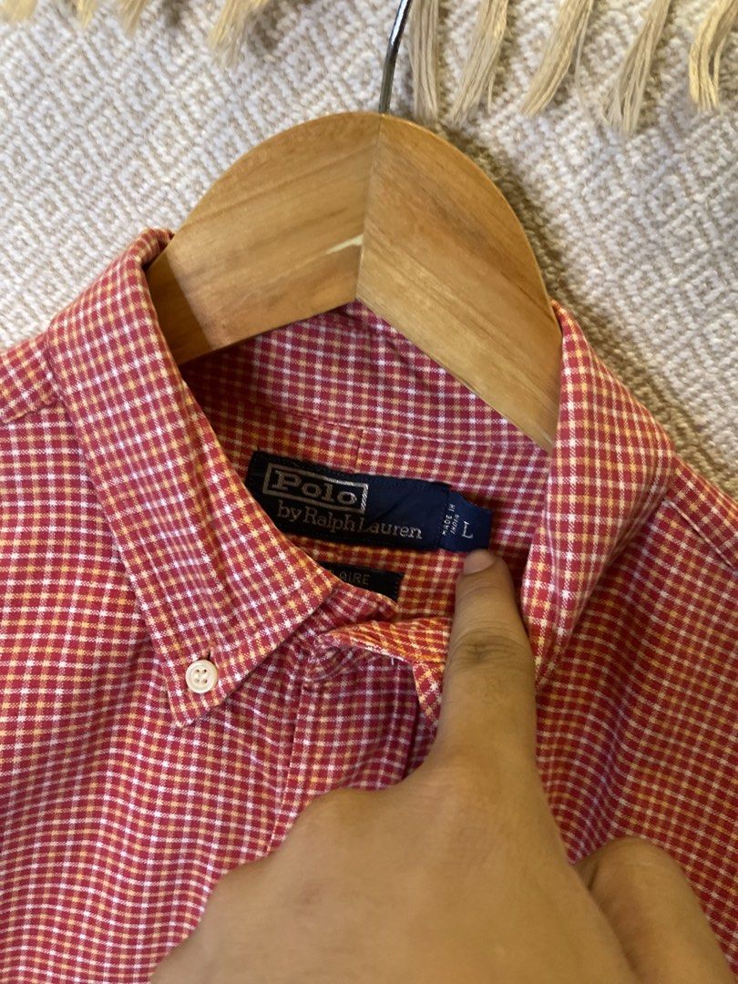 Ralph lauren checkered polo button down (Category: Tshirts & Polo Shirts ) located in Manila. Submitted by hypestock_mnl (Listing ID 1465802344, Image 3). Description: - stylish - perfect for casual wear - great fit - in good condition - minimal signs of usage - 9/10 - money worth! - see pics for details/issue.