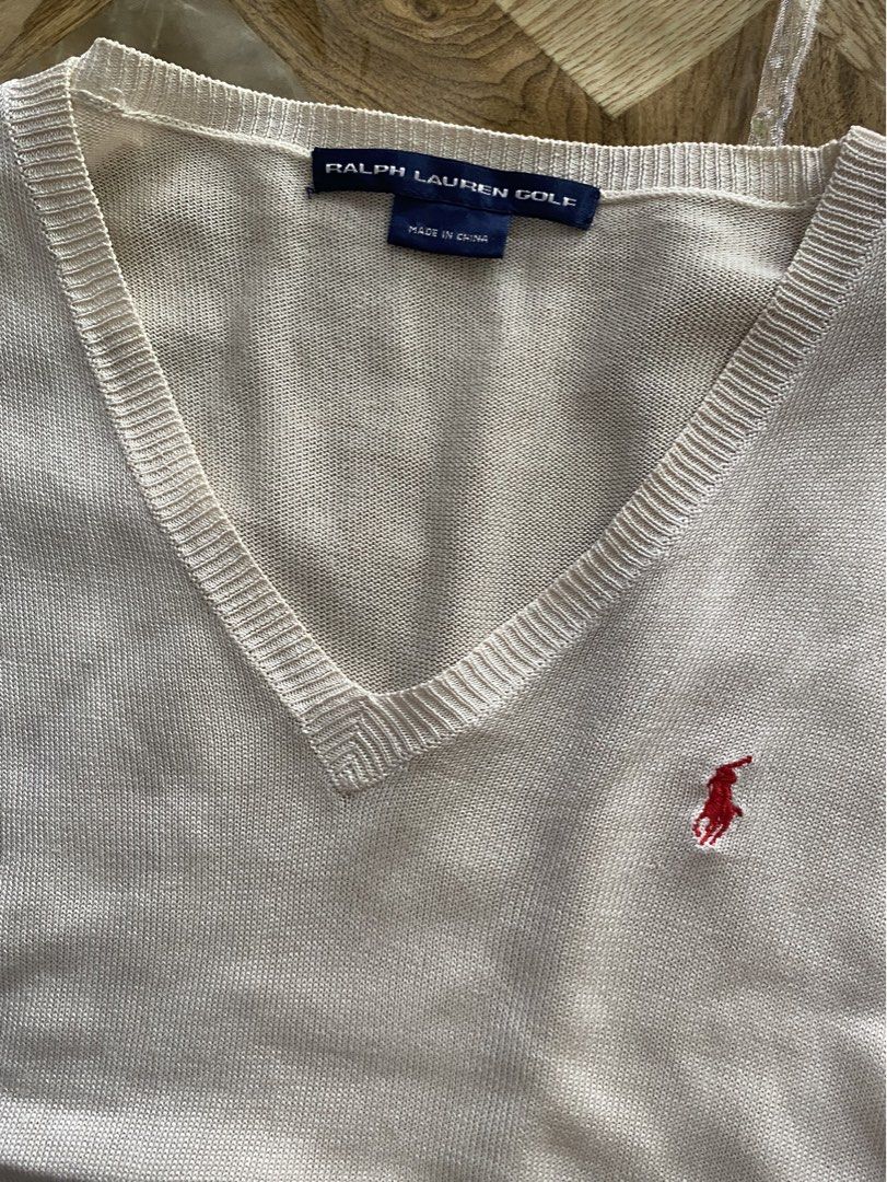 Ralph Lauren Golf Knitted Top (Category: Shirts) located in Davao. Submitted by workmensph (Listing ID 1465788756, Image 3). Description: Size Small - Medium 18” x 22.5” Excellent Condition.