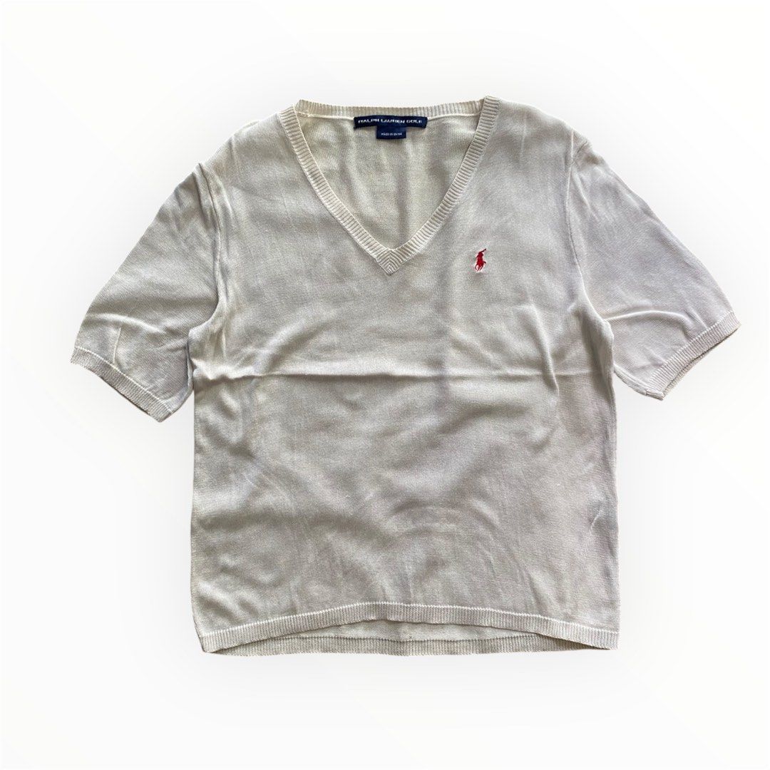 Ralph Lauren Golf Knitted Top (Category: Shirts) located in Davao. Submitted by workmensph (Listing ID 1465788756, Image 2). Description: Size Small - Medium 18” x 22.5” Excellent Condition.