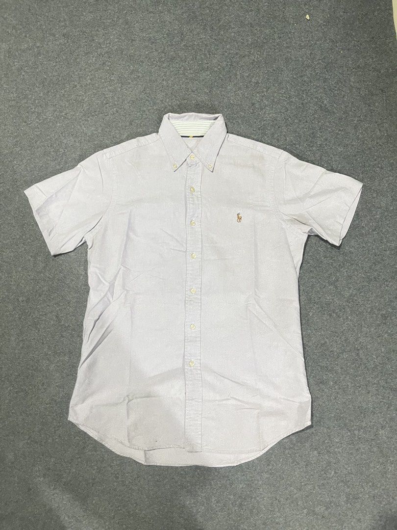 Ralph Lauren polo bottom down (Category: Luxury Apparel) located in Lapu Lapu. Submitted by jhonrener41426 (Listing ID 1459351507, Image 2). Description: Size small fit to medium Dimes 20x28 Good condition Color rate 9.7/10 Authentic Cut necktag Color light purple Issue last pic .