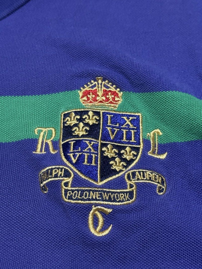 Ralph Lauren stipe polo shirt (Category: Tshirts & Polo Shirts ) located in Las Pinas. Submitted by thrftmnl. (Listing ID 1465896029, Image 3). Description: Ralph Lauren stripe Size: XXL on tag (fits Large) Dimes Width: 22 Length: 27 Issue: none.