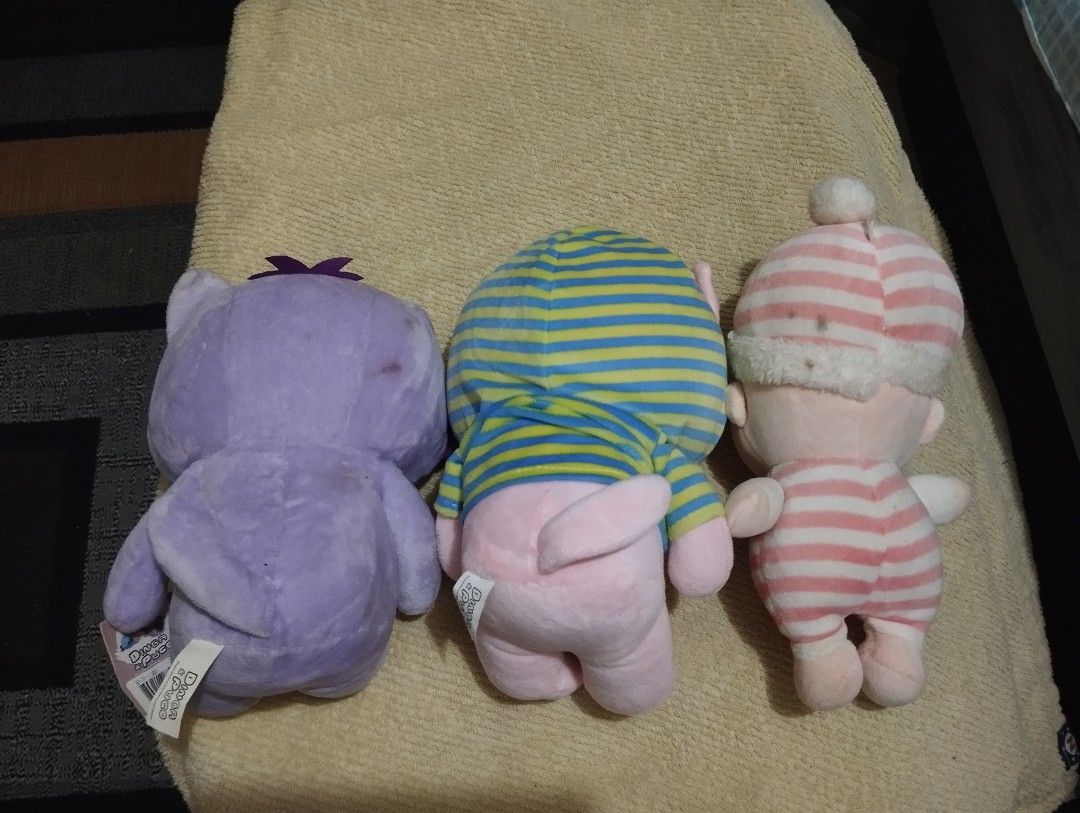 Random Bundle (Category: Plushies & Soft Toys) located in Manolo Fortich. Submitted by akane1997 (Listing ID 1465820271, Image 2). Description: Kindly manage your expectations ♡ These are preloved. Some items have stains due to storage, so kindly wash them again ♡ Location: Manolo Fortich, Bukidnon Can do meet ups within Manolo, Malaybalay, Valencia and Maramag ♡.