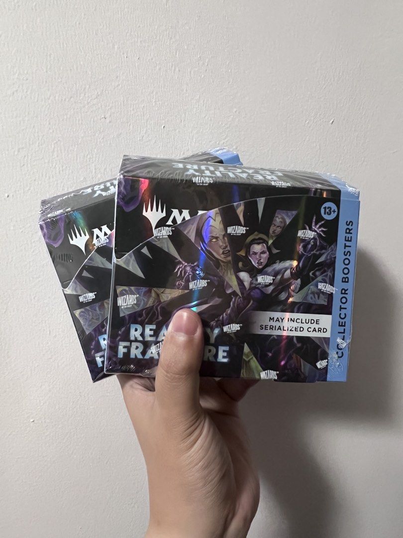 Reality Fracture Collector Booster Box Display (Category: Card Packs) located in Rizal. Submitted by rgcvillanueva (Listing ID 1465783351, Image 1). Description: REALITY FRACTURE CBB •PLEASE READ INSTRUCTIONS AND REMINDERS BELOW •NO PAYMENT, NO RESERVATION •No cancellation of Dibs. •PASS SA JOY DIBBERS Collector Booster Box - Php 21,000 Meet-ups: Near Paseo Center Makati Shipping: LBC, GrabExpress, and Lalamove MOP: GCash, BPI, MariBank.