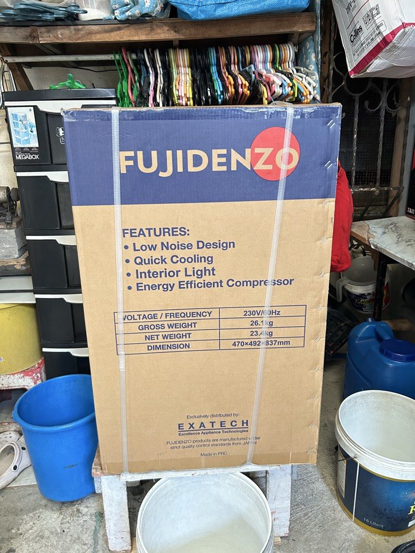 REF FUJIDENZO BRAND NEW (Category: Other Home Furniture) located in Manila. Submitted by sweetlynsy50326 (Listing ID 1465789873, Image 2). Description: Brand new ref for sale 10k nalang or tawadan niyo Rfs: di pala kasya sa lalagyan niya Tondo manila .