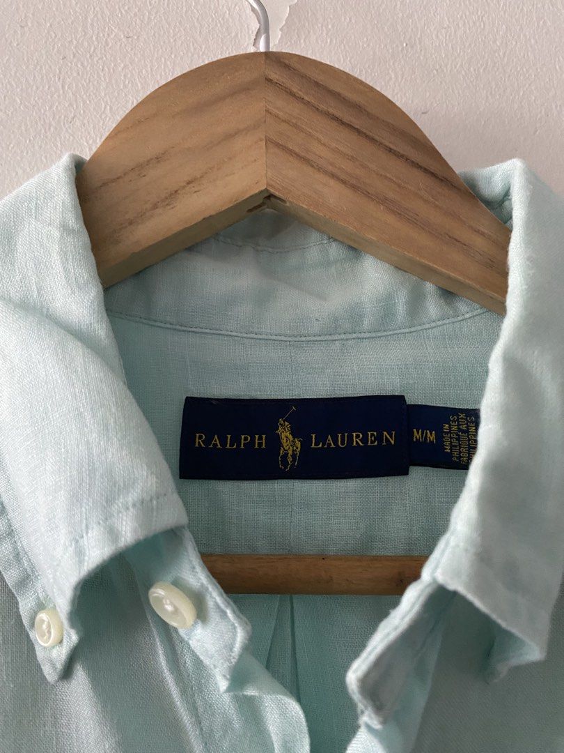 RL Pastel Blue Short Sleeve Button Down (Category: Tshirts & Polo Shirts ) located in Quezon City. Submitted by rlphvncntbs (Listing ID 1465952566, Image 3). Description: RL Pastel Blue Short Sleeve Button Down Size: Medium Measurements: 22" x 30" Excellent Condition ₱2,500 + SF (Negotiable).