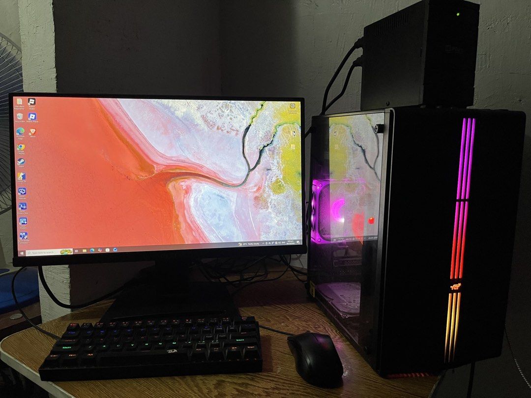 Rush PC (Category: Desktops) located in Pasig City. Submitted by bonjaiii (Listing ID 1465841519, Image 1). Description: 10,500 🖥️ FOR SALE: COMPLETE PC SET - RUSH SPECS: AMD Ryzen 5 PRO 4650G with Radeon Graphics 8GB RAM DDR4 2667MHz 128GB SSD 500GB HDD MSI A320M-A PRO Motherboard AMD Radeon Integrated Graphics Windows 10 Pro 64-bit System 🖥️ MONITOR: MSI PRO MP223 21.5” 100Hz ⌨️ KEYBOARD: Redragon Lakshmi K606 Mechanical Keyboard Taguig City 