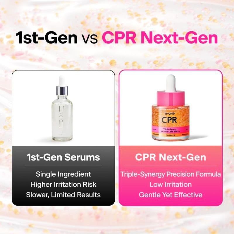 [S KOREA] THOME CPR Triple Synergy Wrinkle Care Serum 30ml (Category: Face Care) located in Singapore. Submitted by nofrillsfactoryoutlet (Listing ID 1465796668, Image 9). Description: 100% Authentic and Brand New Sealed. Direct import from Seoul, South Korea ! ⭐Brand : THOME ⭐Type : CPR Triple Synergy Wrinkle Care Serum 30ml ⭐Meet Up: Kadaloor LRT / Punggol MRT ⭐Postage : Smartpac to letterbox Thome CPR Triple-Synergy Wrinkle Care Serum is an ad