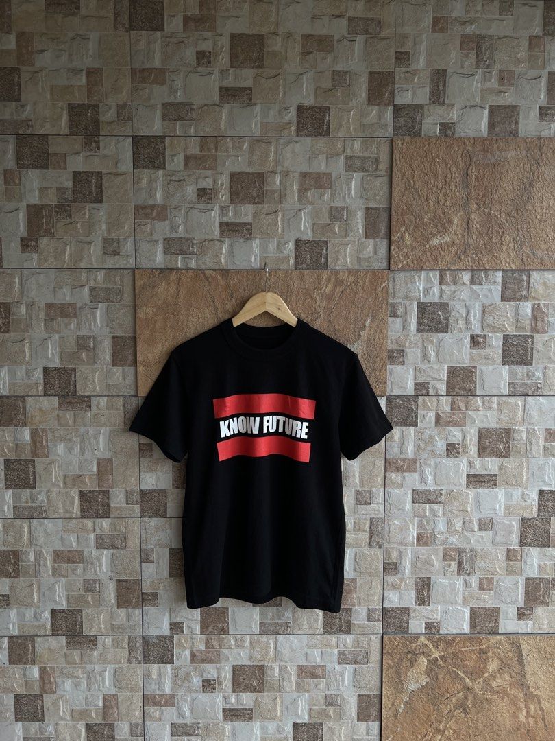 SACAI - STATEMENT “ KNOW FUTURE “ TSHIRT (Category: Tshirts & Polo Shirts ) located in Bacolod City. Submitted by timelessbyjosh (Listing ID 1465889939, Image 2). Description: BEST FOR CASUAL OUTFITS SIZE : 1 ACTUAL COLOR : BLACK , RED & WHITE COLOR RATE : 10 OUT OF 10 CONDITION : NEAR NEW MATERIAL : 100 % COTTON MADE IN : JAPAN FLAWS : NONE DIMENSIONS LENGTH - 26 WIDTH - 19. 5 BEST FIT SMALL TO MEDIUM MEASUREMENT TAKEN WHILE LAYING FLAT. PLEASE 