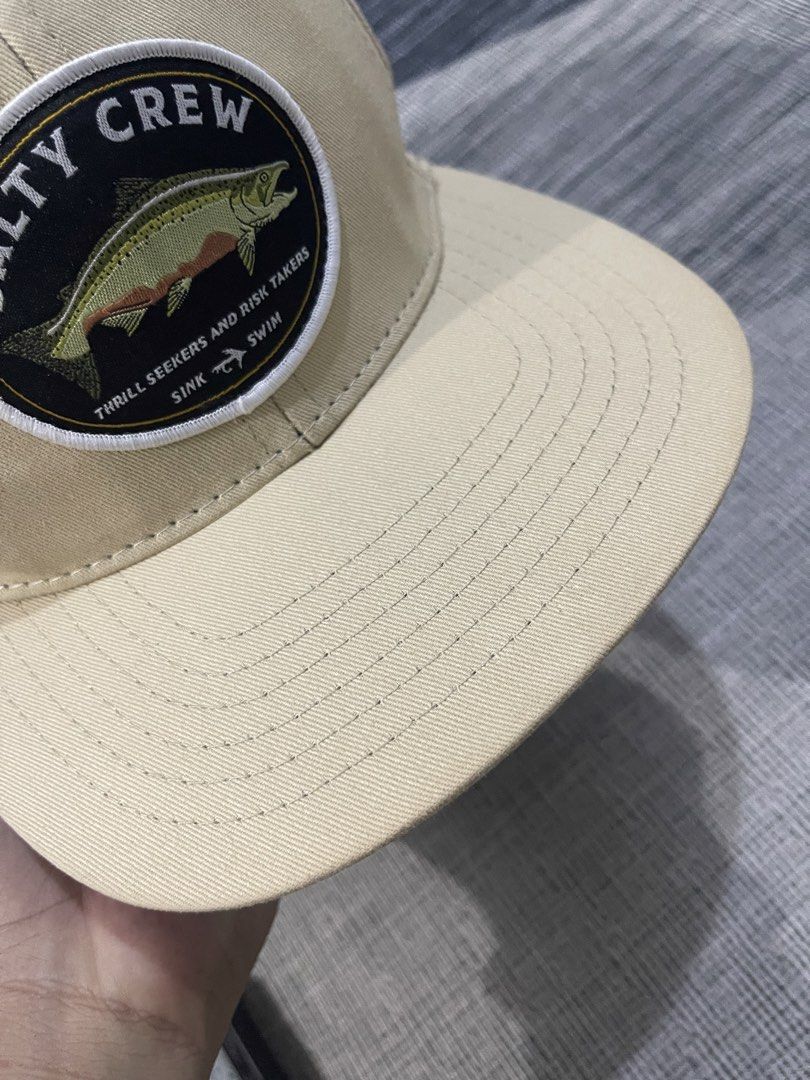 Salty crew snapback hat (Category: Caps & Hats) located in Taytay. Submitted by ekselentekondisyon (Listing ID 1465899583, Image 2). Description: Salty crew snapback hat One size fits all Good condition May maliit na hairline sa snap Taytay rizal location.