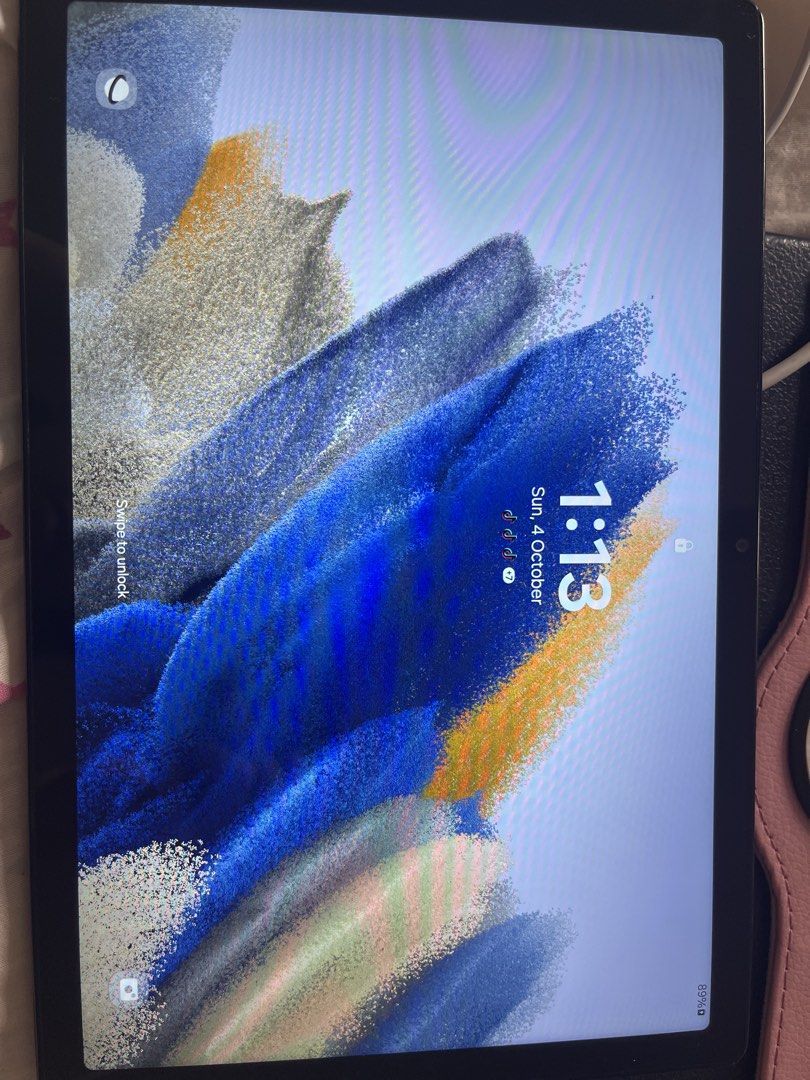 SAMSUNG GALAXY TAB A8 (Category: Android) located in Manila. Submitted by moojike (Listing ID 1465801247, Image 2). Description: - Brand/Model: Samsung Galaxy Tab A8 - Storage: 64GB - Color: Dark Gray - Ideal for: Streaming, online classes, and daily productivity Barely used over the past years, only flaw is the sides of the tablet has dent because it fell.