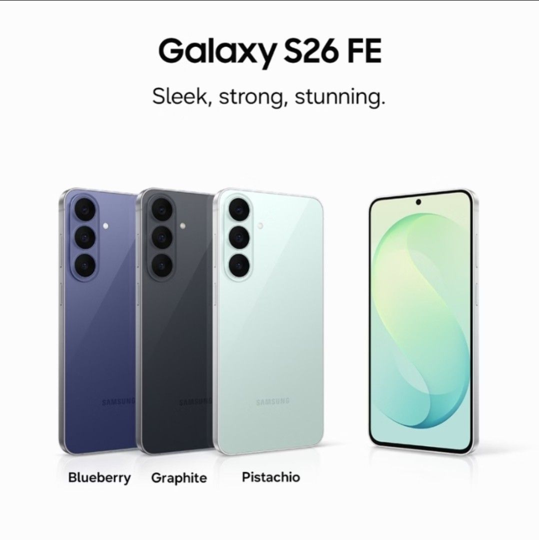 Samsung S26 FE 128GB Pistachio (Category: Samsung) located in Caloocan City. Submitted by euniceds (Listing ID 1465789901, Image 3). Description: Brand New Sealed Below Retail Samsung S26 FE 8GB 128GB Pistachio SRP PHP46,990.00 PHP29,999.00 only Pick up or delivery Location: North Caloocan.