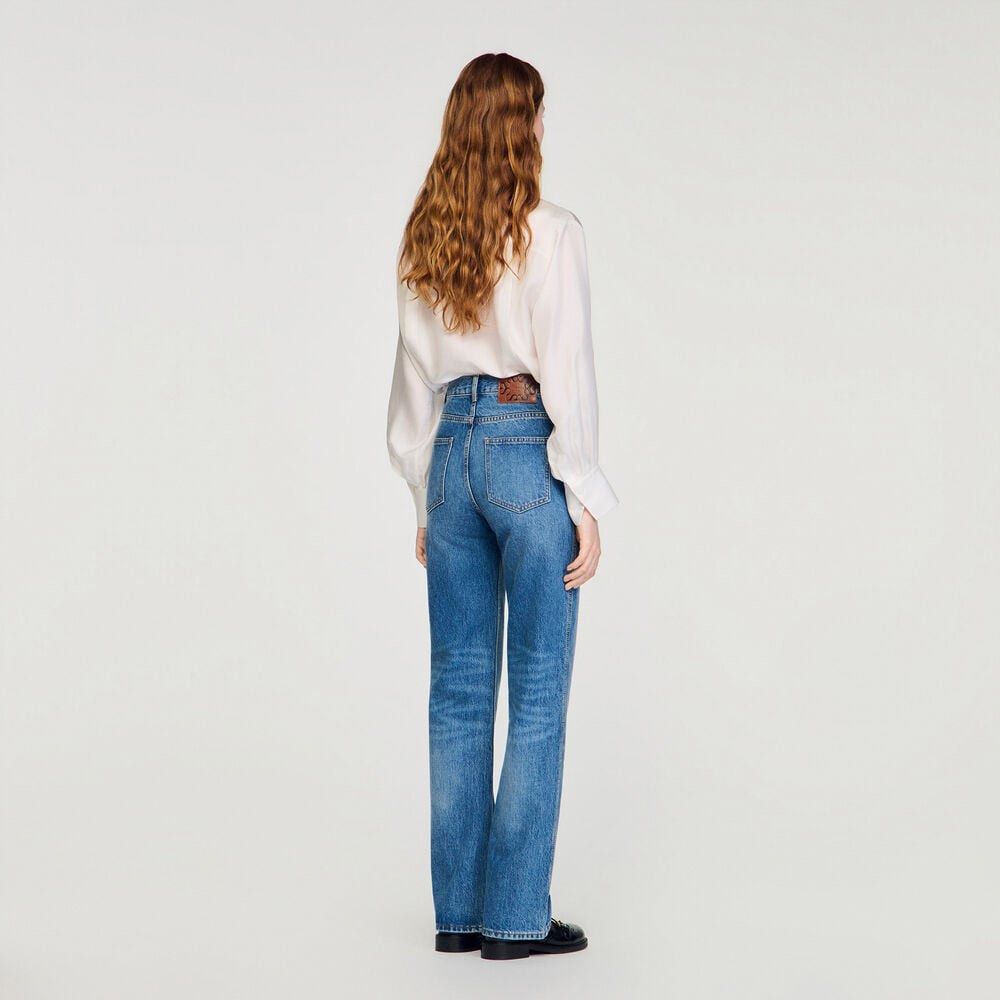 Sandro Paris Highwaist Flared Jeans (Category: Jeans) located in Makati City. Submitted by bzspr (Listing ID 1465877497, Image 2). Description: Sandro Paris Flared Jeans Waist 27-28 inches Length 42 inches Retails for 14k plus php.