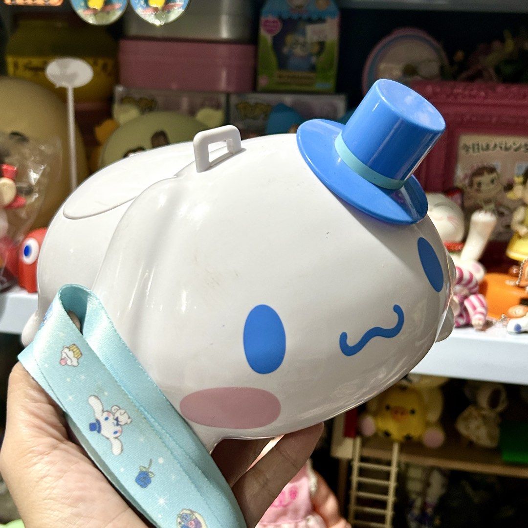 Sanrio Cinnamoroll Popcorn Bucket (Category: Everything Else Others) located in Quezon City. Submitted by kitsune.treasures (Listing ID 1465923039, Image 2). Description: *First to pay policy! *1 day reservation only. Failure to pay on time, auto cancel. 📍Quezon City * MOD: J&T | Lalamove * MOP: GCASH | BPI 📦ON HAND AND READY TO SHIP! CONDITION: WHAT YOU SEE IS WHAT YOU GET. Dimensions: Kindly check the photos for the actual measurements. Pleas