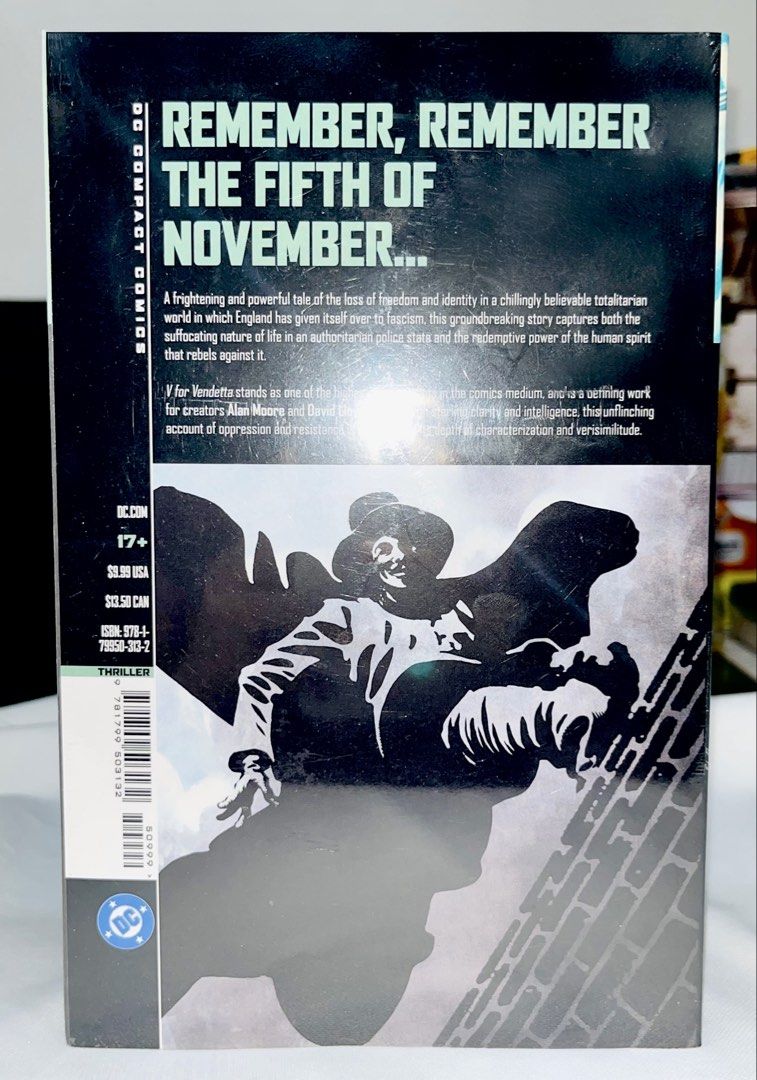 Sealed & Brandnew V for Vendetta Compact Comic (Category: Comics & Manga) located in Cavite. Submitted by mqaelaa (Listing ID 1465929644, Image 2). Description: V for Vendetta Compact Comic ⭐️SEALED AND BRAND NEW 🌟AUTHENTIC W/ Plastic Cover Shipping via J&T/ GGx/ Lalamove Pm if interested!.