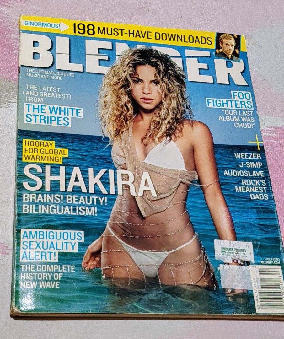 Shakira Blender Magazine Cover (Category: Magazines) located in Batangas. Submitted by nickiperry12 (Listing ID 1465877598, Image 1). Description: Comes with lots of music artist like Jessica Simpson, Lindsay Lohan, Kimberly Stewart, Chris Cornell, Foo Fighters, Kelly Osbourne and many more. Cover artist Shakira with 8 page article and photos (with full center page sexy photo on the beach)..