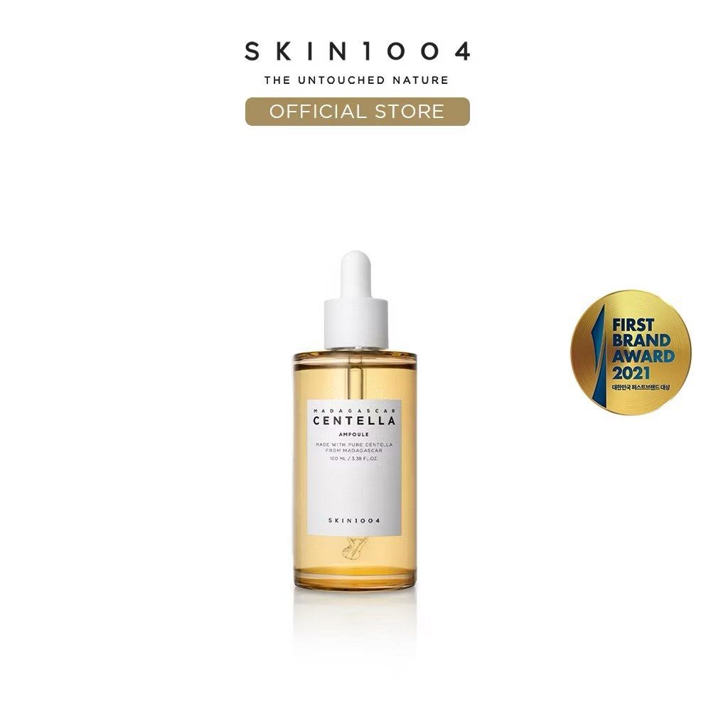 SKIN1004 Madagascar Centella Ampoule 100ml (Category: Face Care) located in Manila. Submitted by scshellfinds (Listing ID 1465781850, Image 1). Description: - Brand: SKIN1004 Madagascar Centella Ampoule - Size: 100ml bottle with dropper under white cap - Formulation: Pure centella extract for intense calming and hydration - Condition: Brand new, standard official store stock - Perfect for soothing irritated and sensitive skin.