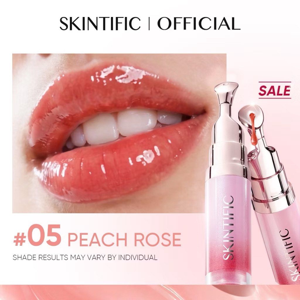SKINTIFIC Brightening Lip Serum (Category: Makeup) located in Quezon City. Submitted by by.jaennn (Listing ID 1465777220, Image 3). Description: - Brand: Skintific - Product: Brightening Lip Serum - Available Shades: Peach Rose, Dusty Rose, Cherry Red - Condition: Brand new, unopened in original packaging.