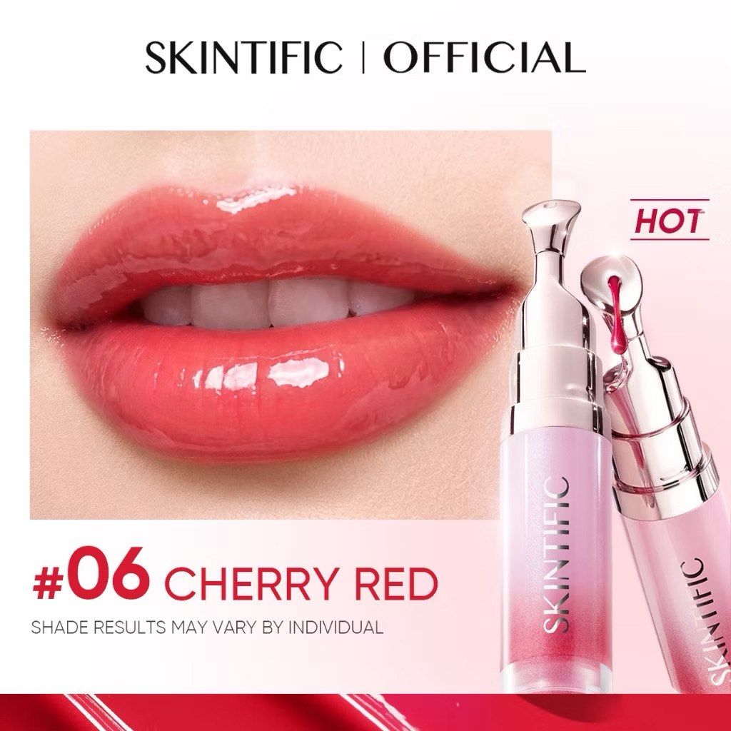 SKINTIFIC Brightening Lip Serum (Category: Makeup) located in Quezon City. Submitted by by.jaennn (Listing ID 1465777220, Image 2). Description: - Brand: Skintific - Product: Brightening Lip Serum - Available Shades: Peach Rose, Dusty Rose, Cherry Red - Condition: Brand new, unopened in original packaging.