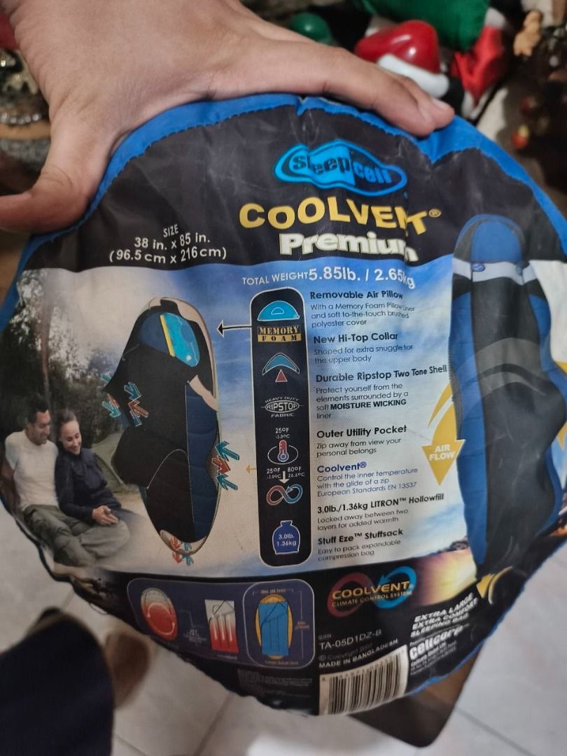 Sleepcell Coolvent Premium Extra Large Sleeping Bag (Category: Looking For) located in Pasig City. Submitted by randomstuffs23 (Listing ID 1465777502, Image 1). Description: Nasa picture na yung details for pick up or lalamove.